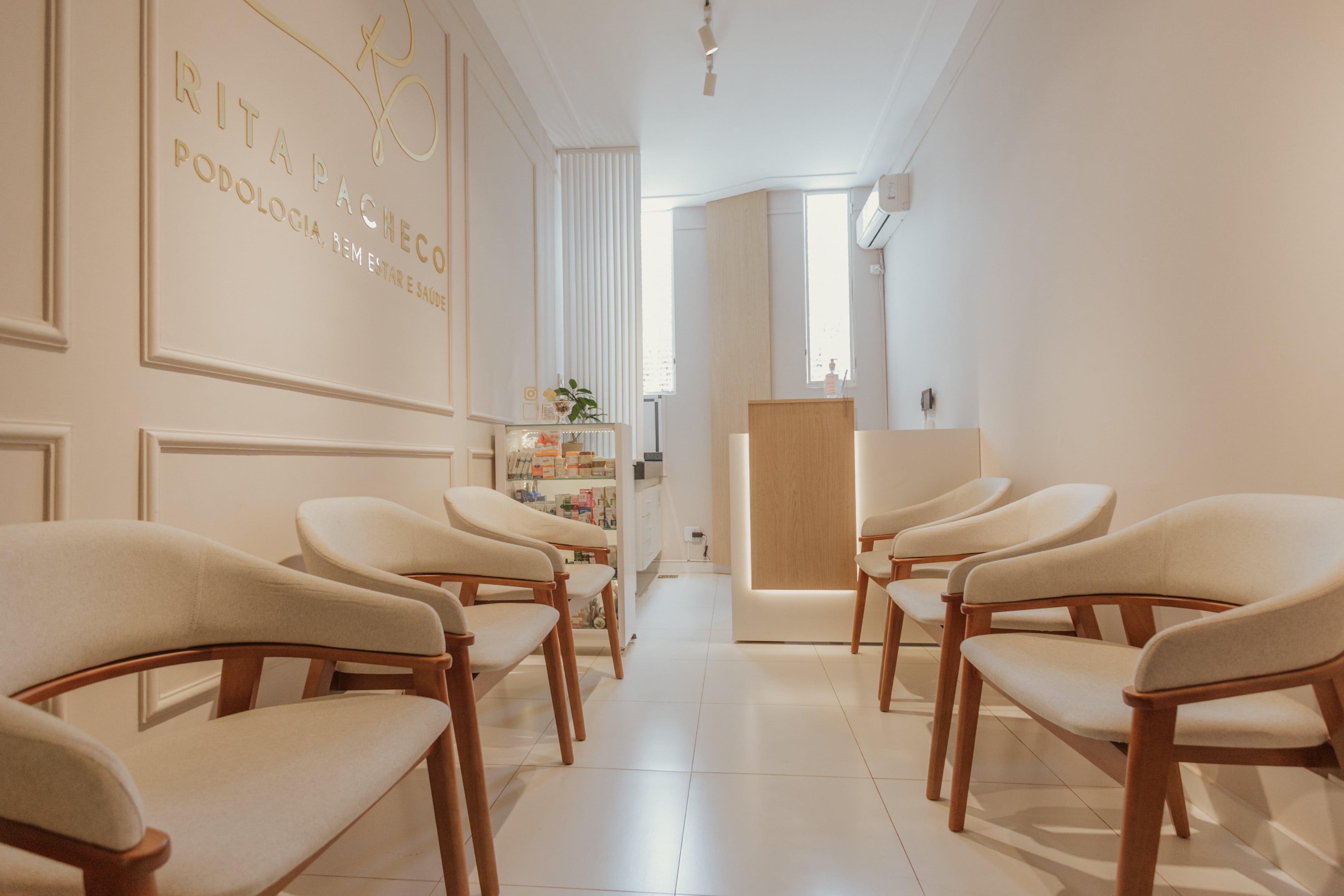 Área de espera confortável